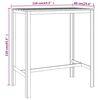 vidaXL Mesa de bar 110x60x110 cm madeira de pinho impregnada