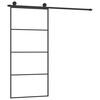 vidaXL Porta deslizante c/ conj. ferragens 90x205cm vidro ESG/alum&iacute;nio
