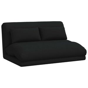 vidaXL Cadeira de ch&atilde;o ajust&aacute;vel Preto Tecido