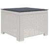 vidaXL Sof&aacute; de Jardim 1 Lugar com Almofada Look Rattan PP Branco