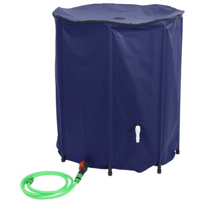vidaXL Depósito de água dobrável com torneira 1250 L PVC