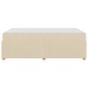 vidaXL Estrutura da Cama com colch&atilde;o Creme 120 x 190 cm tecido