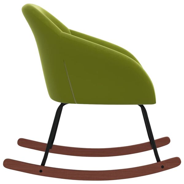 vidaXL Cadeira de baloi&ccedil;o tecido verde-claro