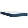 vidaXL Cama boxspring com colch&atilde;o 120x190 cm tecido azul