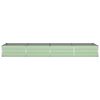 vidaXL Floreira Verde Pastel 195 x 100 x 45 cm A&ccedil;o Galvanizado