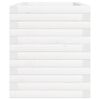vidaXL Vaso/floreira de jardim 70x40x46 cm madeira pinho maci&ccedil;a branco