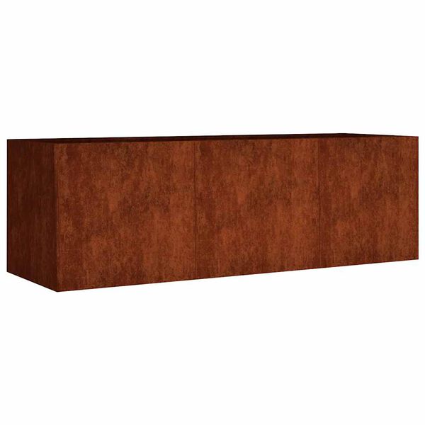 vidaXL Canteiro elevado de jardim 120x40x40 cm a&ccedil;o corten