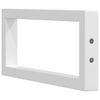 vidaXL Suportes de prateleira p/ lavat&oacute;rio 2 pcs a&ccedil;o retangular branco