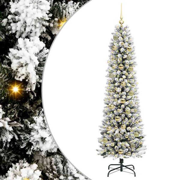 vidaXL &Aacute;rvore de Natal Artificial Branco 180 cm PVC, Metal e Pl&aacute;stico