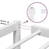 vidaXL Estrutura de cama metal 90x190 cm branco