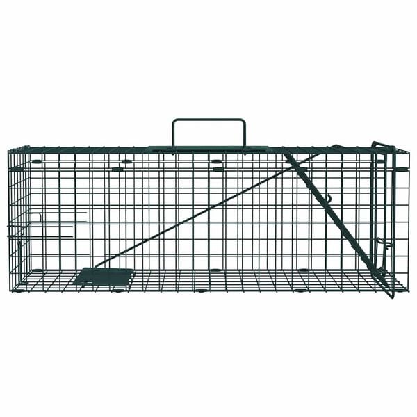vidaXL Armadilha para Animais Verde 61 x 20 x 21,5 cm A&ccedil;o