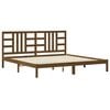 vidaXL Estrutura de cama 200x200 cm madeira maciça castanho mel