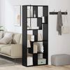 vidaXL Gabinete de Livros Carvalho Preto 67 x 25 x 162 cm