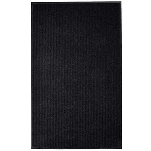 vidaXL Tapete de porta preto 117x220 cm PVC