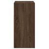 vidaXL Aparador com luzes LED 80x35x75 cm carvalho castanho