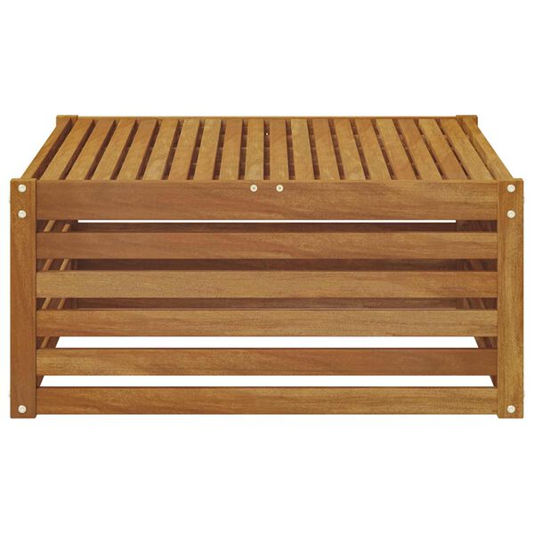 vidaXL Sof&aacute; de canto externo com almofada Natural 115 x 83 x 73 cm