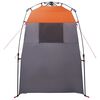 vidaXL Tenda de Chuveiro Cinza e Laranja 160 x 160 x 227 cm A&ccedil;o