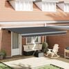 vidaXL Toldo Retr&aacute;til Antracite e Cinza 400 &times; 300 cm Lona e Alum&iacute;nio
