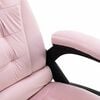 vidaXL Cadeira de escrit&oacute;rio c/ fun&ccedil;&atilde;o de massagem veludo rosa