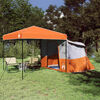 vidaXL Conjunto de Tenda de Camping 2 pcs Laranja Tafet&aacute; e Tecido