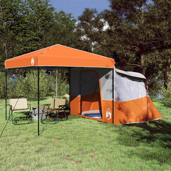 vidaXL Conjunto de Tenda de Camping 2 pcs Laranja Tafet&aacute; e Tecido