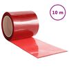 vidaXL Cortina de porta 200 mm x 1,6 mm 10 m PVC vermelho