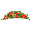 vidaXL Grinalda de Natal com luzes LED 90 cm PVC verde