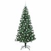 vidaXL &Aacute;rvore de Natal Artificial Pr&eacute;-iluminada Verde 210 cm