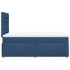 vidaXL Cama boxspring com colch&atilde;o 120x190 cm tecido azul