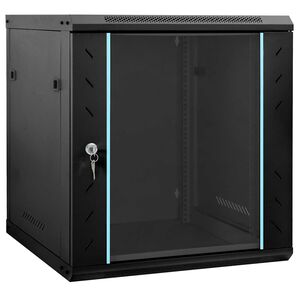 vidaXL Arm&aacute;rio de Rede com armazenamento Preto 60 x 45 x 65 cm A&ccedil;o