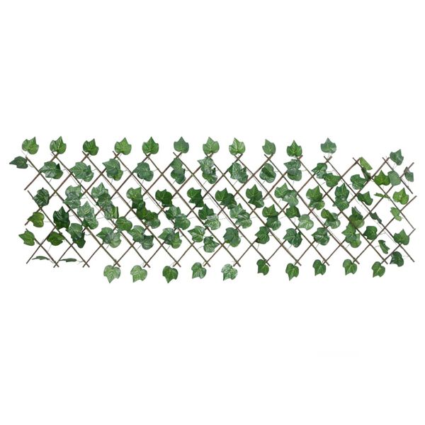 vidaXL&nbsp;Treli&ccedil;a de videira artificial extens&iacute;vel 5 pcs 190x60 cm verde