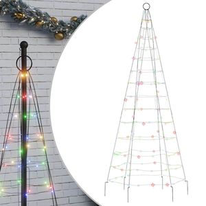 vidaXL &Aacute;rvore de Natal LED 200 LEDs coloridos 180 cm
