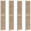 vidaXL Porta de Arm&aacute;rio com porta 4 pcs Natural 201 x 2,1 x 39,5 cm