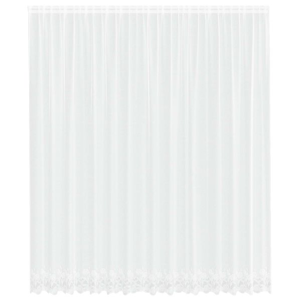 vidaXL Cortina de Renda com cortinas Branco 280 x 400 cm Poli&eacute;ster