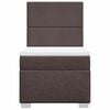 vidaXL Cama com molas/colch&atilde;o 80x200 cm tecido castanho-escuro
