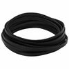 vidaXL Pulseira de Couro Preto 1000 x 0,8 cm Couro