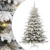 vidaXL &Aacute;rvore de Natal Articulada Artificial Branco 180 cm PE e PVC