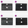 vidaXL Lavatório de parede 38x24x6,5 cm mármore preto