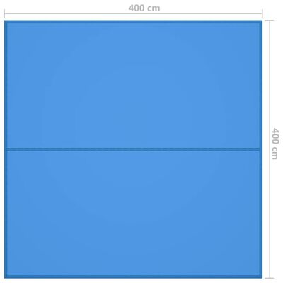 vidaXL Lona de exterior 4x4 m azul