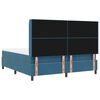 vidaXL Cama Box com almofada com cabeceira Azul 180 x 200 cm Veludo