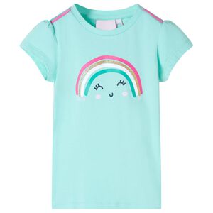 T-shirt infantil menta-claro 116