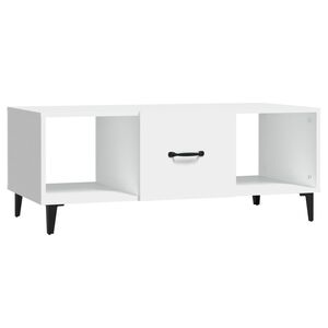 vidaXL Mesa de centro 102x50x40 cm madeira processada branco