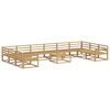 vidaXL Conjunto de Sof&aacute;s para Exterior 11 pcs Branco