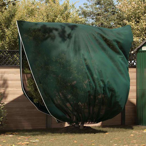vidaXL Capas de Fleece para Prote&ccedil;&atilde;o Contra Geada 3 pcs Verde