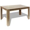 vidaXL Mesa de jantar 140x80x75 cm carvalho