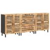 vidaXL Gabinetes de Armazenamento 3 unid. 180 x 33 x 75 cm Natural