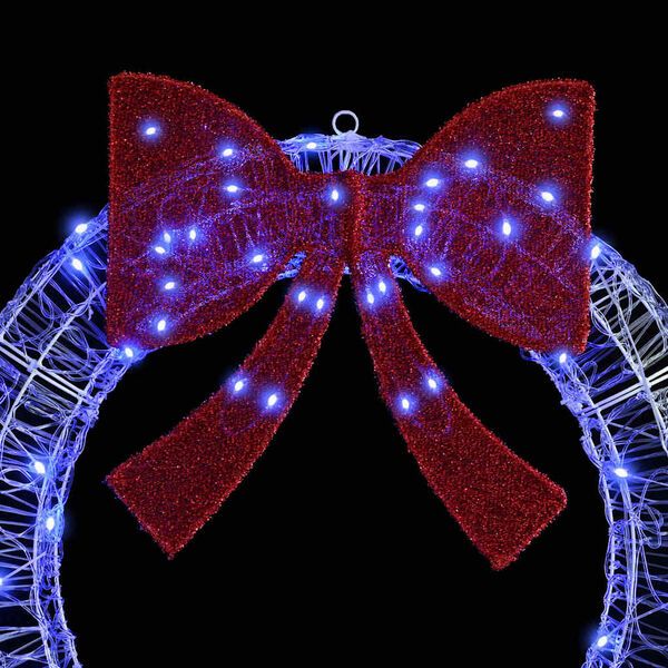 vidaXL Guirlanda com 150 LEDs Azul 120 cm Acrílo