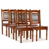 vidaXL Cadeiras de jantar 6 pcs madeira maci&ccedil;a cl&aacute;ssico