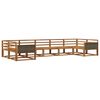 vidaXL Conjunto de Sof&aacute;s para Exterior 7 pcs Natural