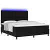 vidaXL Cama Box com colch&atilde;o com led Preto 180 x 200 cm tecido